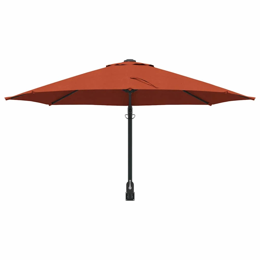 Moderno ombrellone da giardino basculante 248 x 248 x 148 cm per uso esterno in poliestere color terracotta 02_0058631