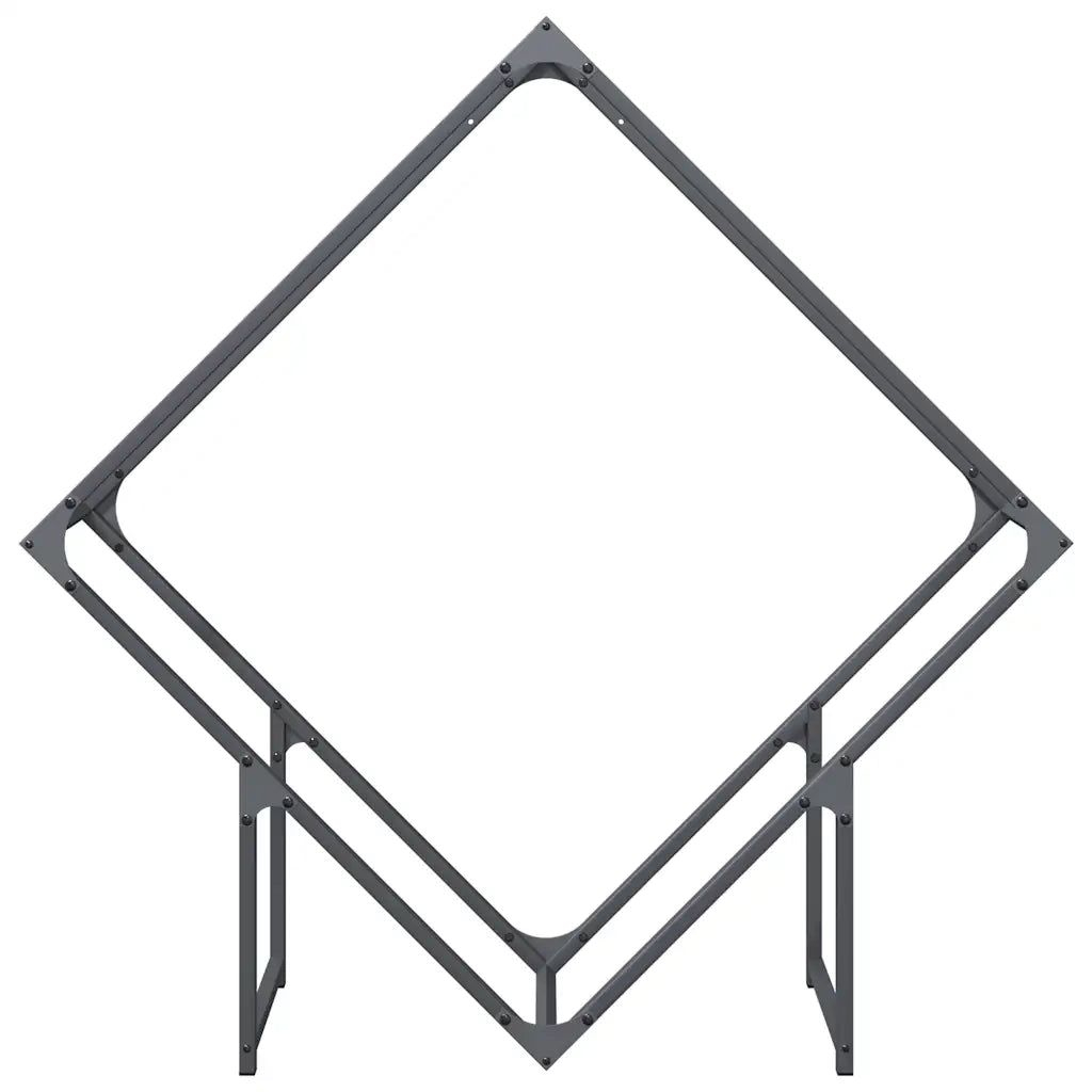 Rastrelliera per Legna da Ardere Antracite 100x25x100 cm CFW1750362