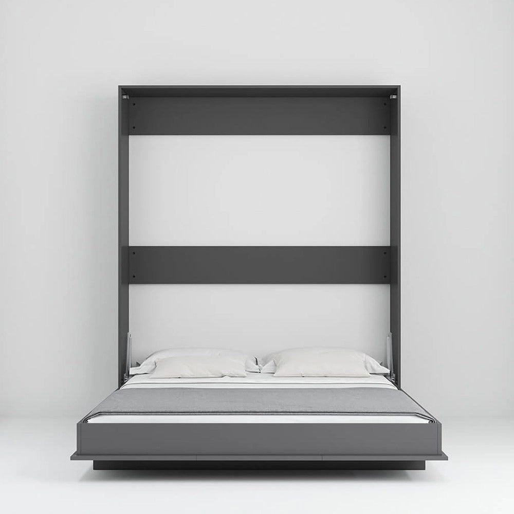 Letto matrimoniale a scomparsa salvaspazio Primer antracite 164x38x221H