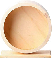 Ruote da giro per hamster in legno silenziose.