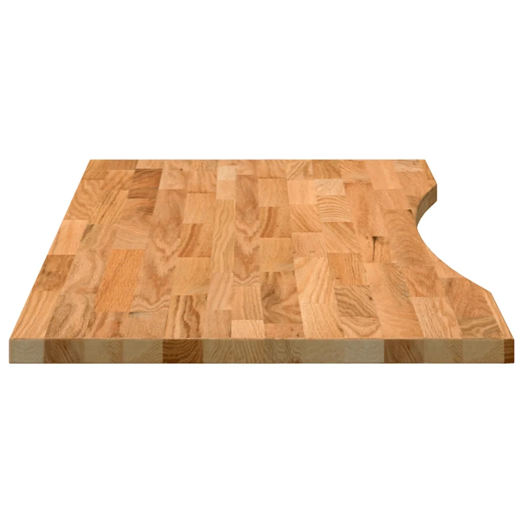 Piano Scrivania Marrone Chiaro 100x60x2,5 cm in Rovere Massello 4009023