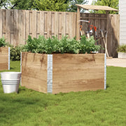 vidaXL Fioriera da Giardino 100x100 cm in Legno Massello di Pino