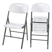 Set Ljusnarsberg di 2 Sedie Pieghevoli - Bianco [en.casa]