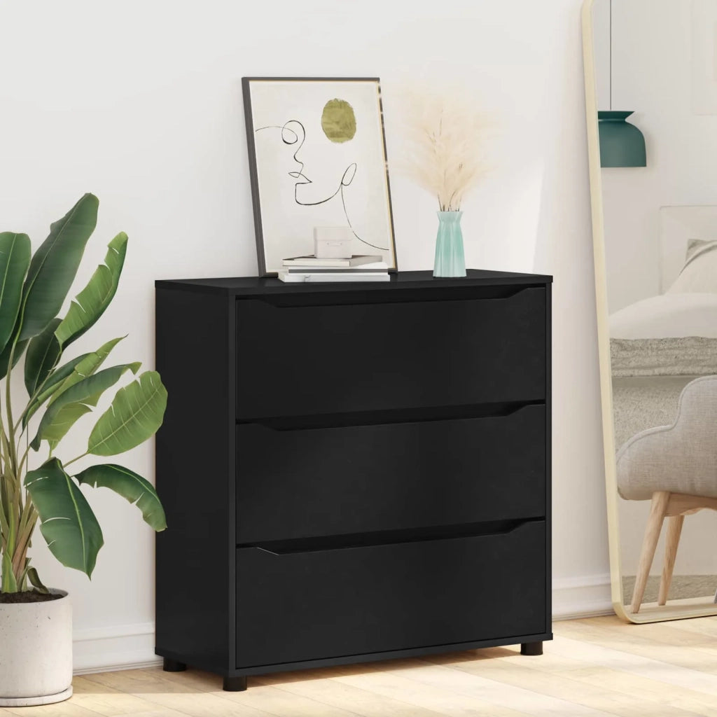 Armadio Nero 80 x 31 x 81 cm Legno multistrato 888848