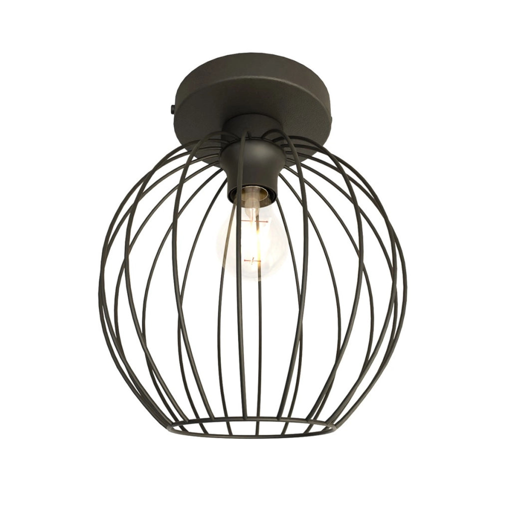 Lampada a sospensione NEST in acciaio nero