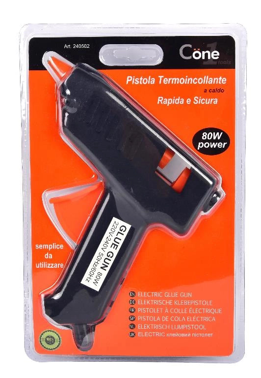 Pistola Elettrica Colla a Caldo Silicone Bricolage Fai da Te 80 Watt