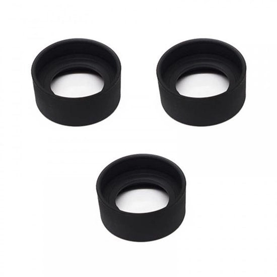 Set di protezioni oculari 3 pezzi - Protezione anti-urto - Protezione degli occhi - Flessibili - Gomma morbida - Diametro interno 33-46 mm - Protezione occhiutane