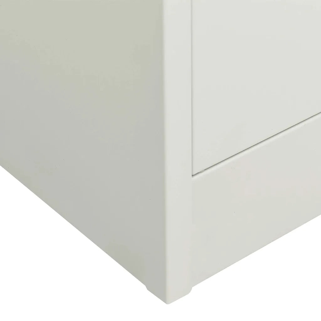 Armadio per Ufficio Grigio Chiaro 90x40x180 cm in Acciaio 335947