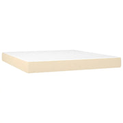 Materasso a Molle Insacchettate Rigidit¨¤ Media Crema 180x200x20 cm in Tessuto