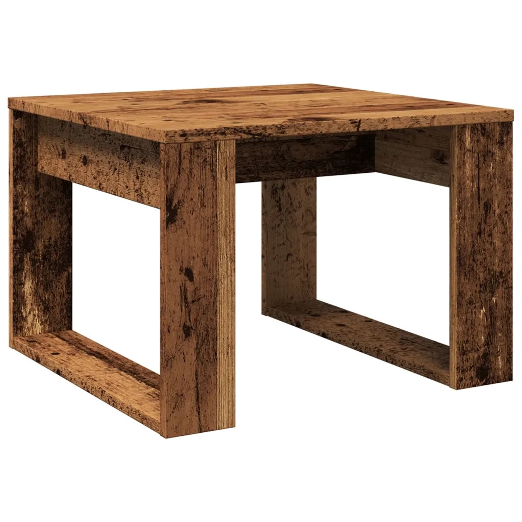 Tavolino-Tavolino da soggiorno-Tavolo Legno Antico 50x50x35 cm in Truciolato