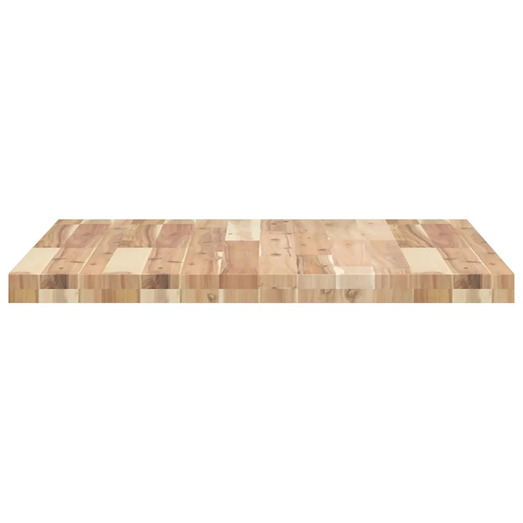 Piano Tavolo Quadrato 70x70x4 cm in Legno Massello di Acacia 4008715