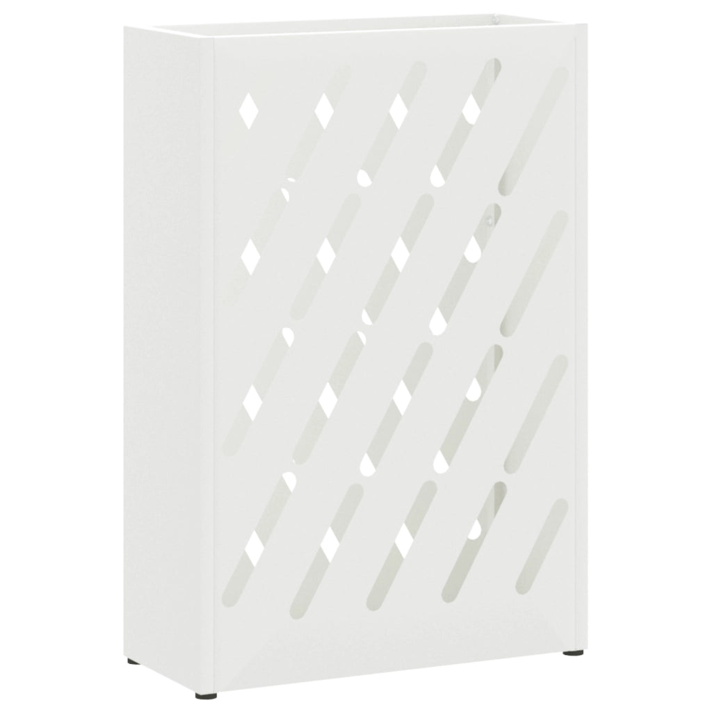 Portaombrelli Bianco Metallo Compatto Intarsi decorativi