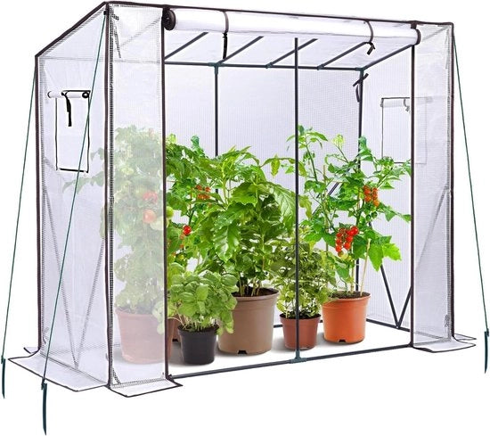 Cassa per pomodori con rivestimento in PE e finestra di osservazione - 200 x 77 x 170 cm, resistente al freddo in inverno