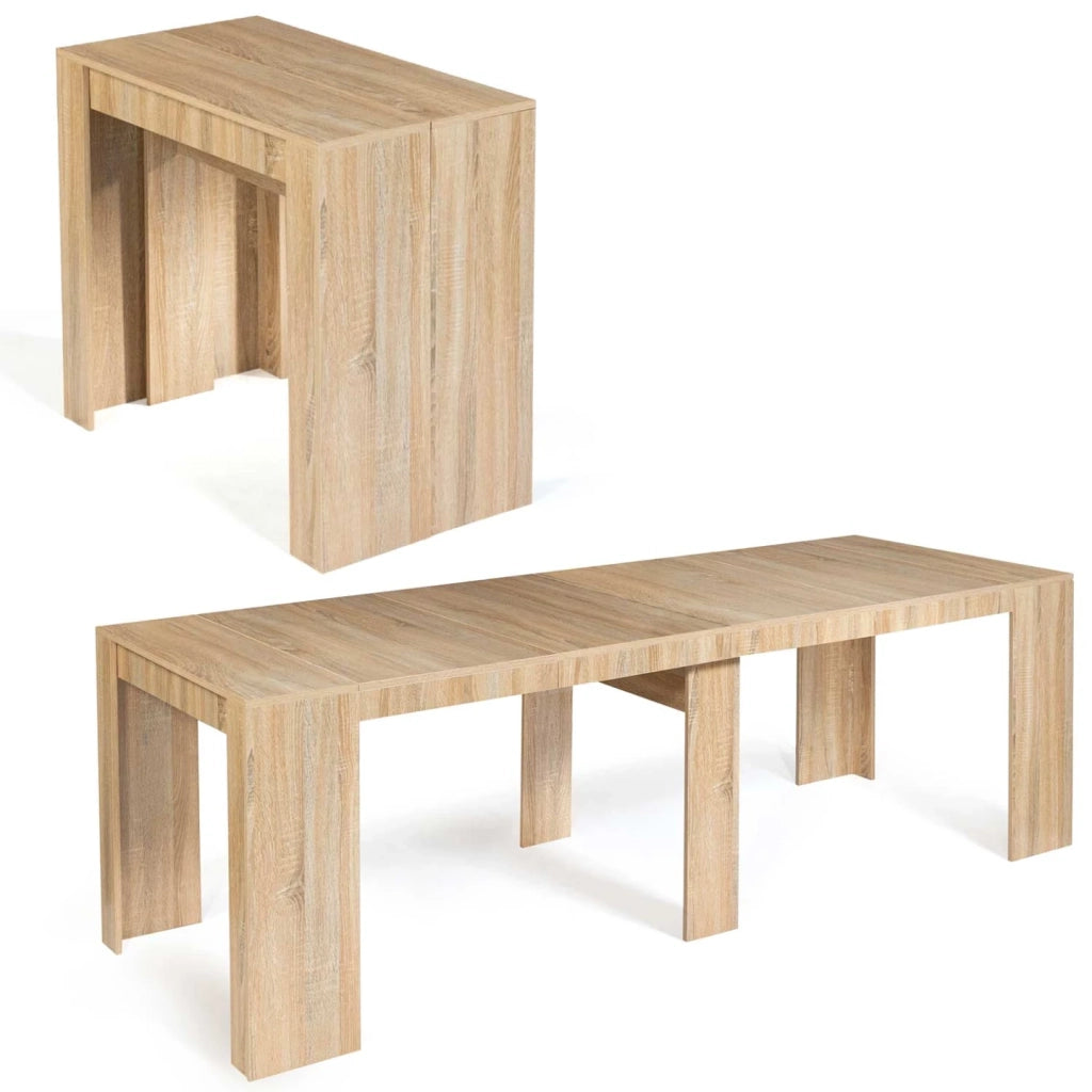 IDMarket - Consolle allungabile ORLANDO, 10 posti, 235 cm, legno effetto faggio