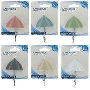 Trade Shop - Gancio Appendino Adesivo Appendiabiti Da Parete Cucina Bagno Forma Ombrello Colorato 10811 -