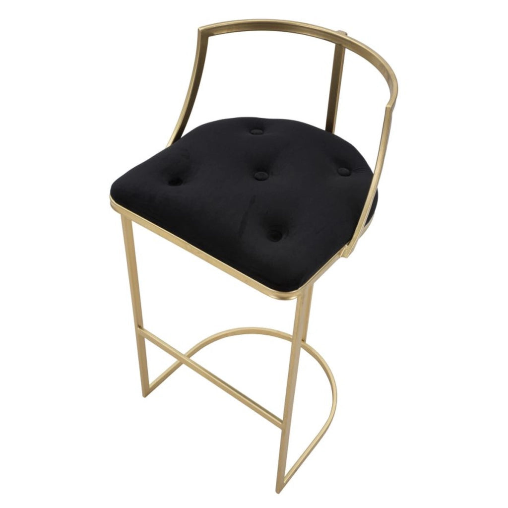 Sgabello Alto VKH450, Oro, Metallo, 45x45x90 cm