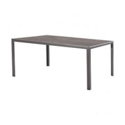 TAVOLO DA GIARDINO ESTERNO RETTANGOLARE GRIGIO TENERIFE 156X78X74 CM
