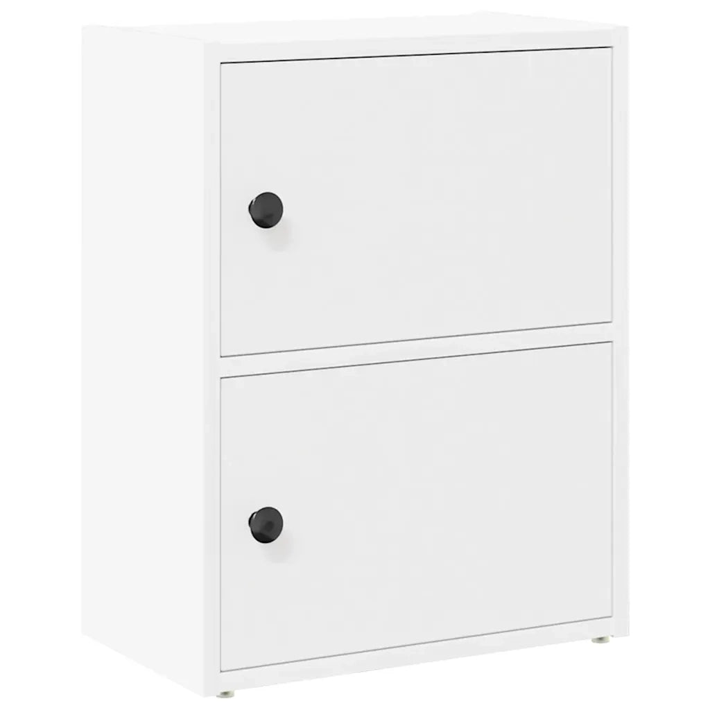 Libreria-Scaffale per Libri-Mobile di Stoccaggio Bianca 40x24x52 cm in Legno Multistrato