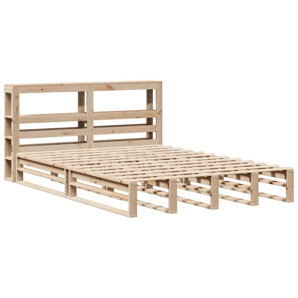 vidaXL Giroletto con Testiera 140x190 cm in Legno Massello di Pino