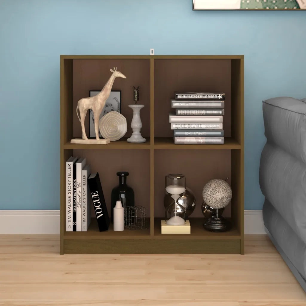 Credenza Marrone Ambra 70x33x76 cm in Legno Massello di Pino 809951
