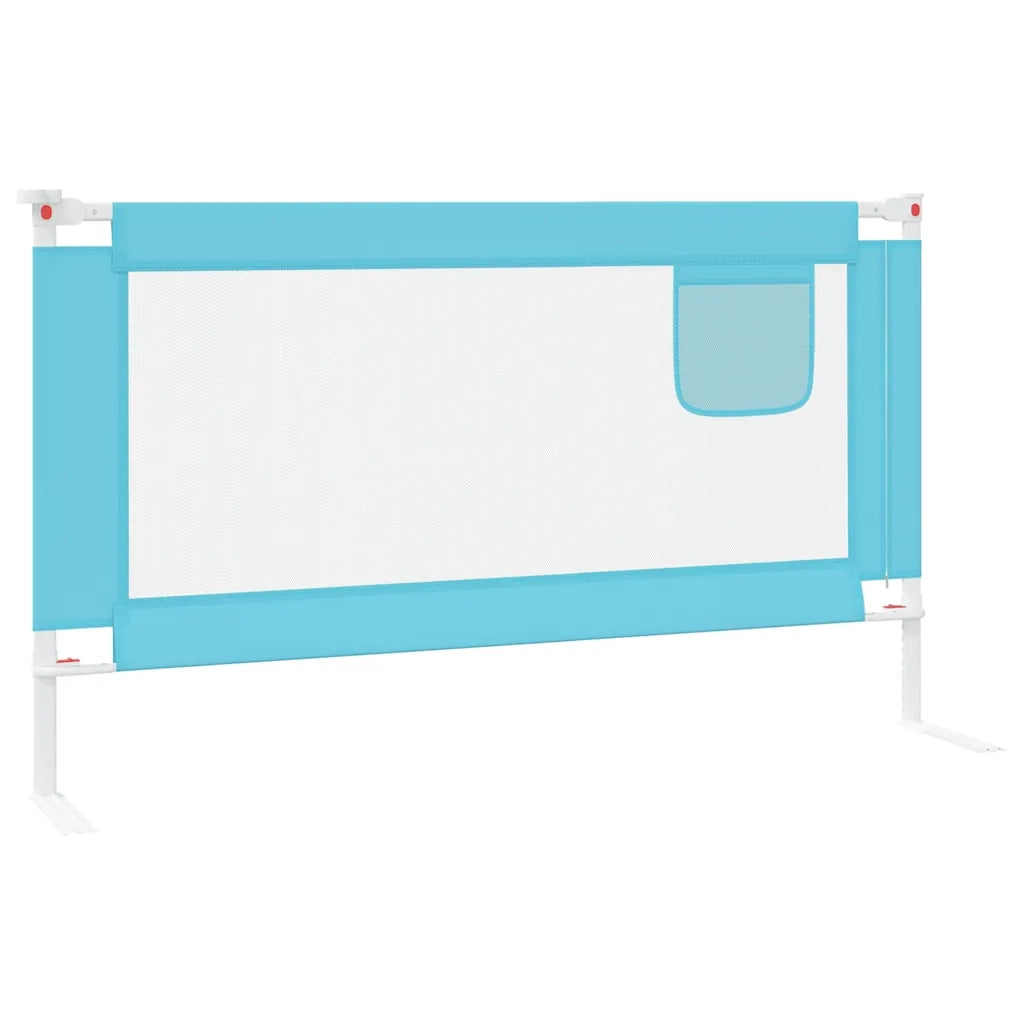 Sponda Letto di Sicurezza per Bambini Blu 140x25 cm in Tessuto 10210