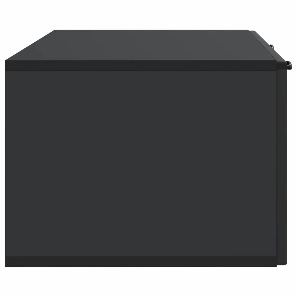 Mobile Porta TV da Muro Montaggio a parete Nero 98 x 41 x 30 cm 899376