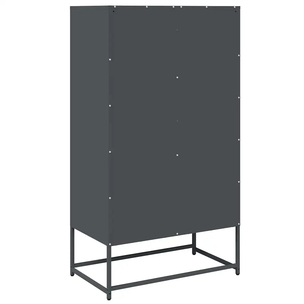 Credenza Antracite 68x39x123 cm Acciaio 853370