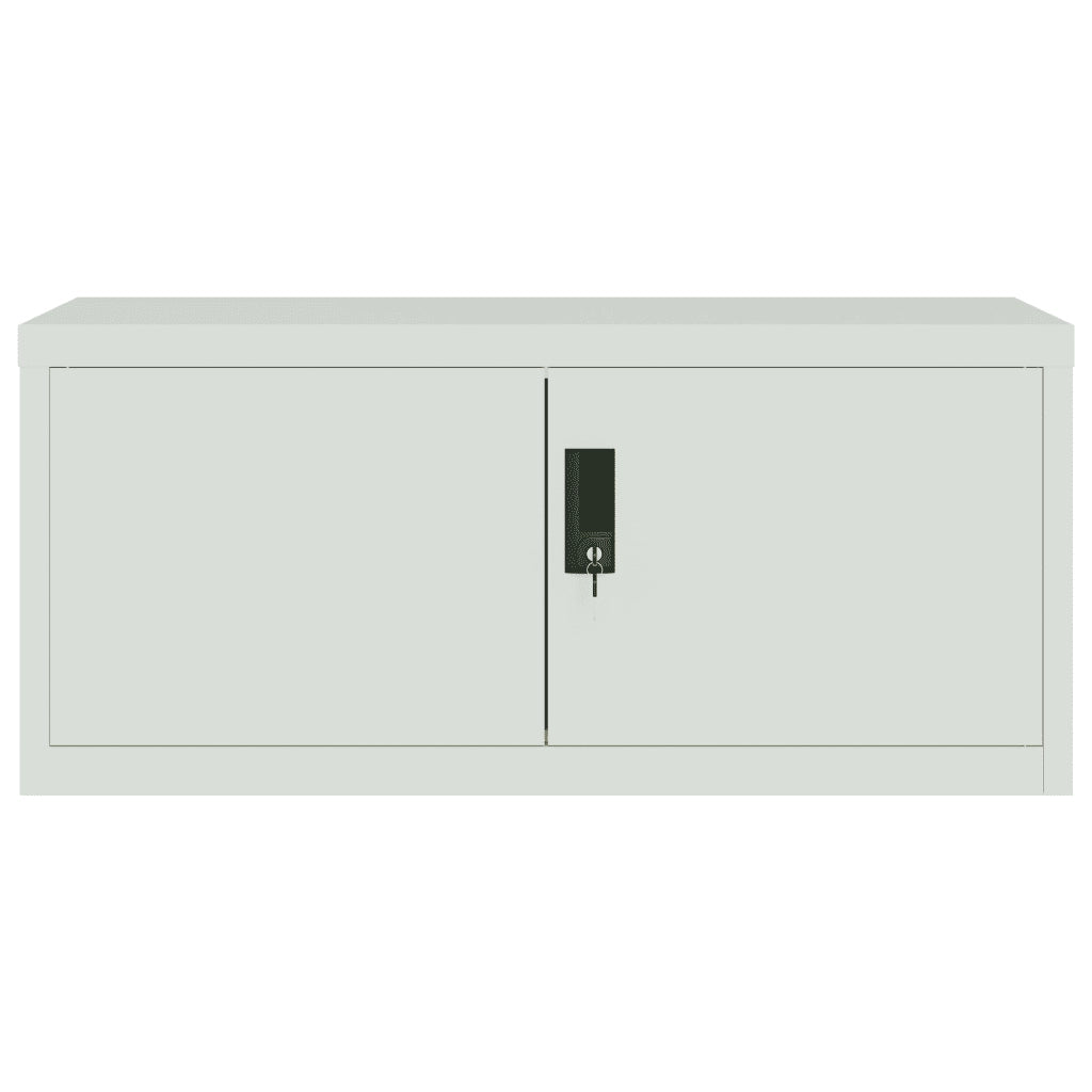 Armadio Classificatore Grigio Chiaro 90x40x40 cm in Acciaio CFW9664281