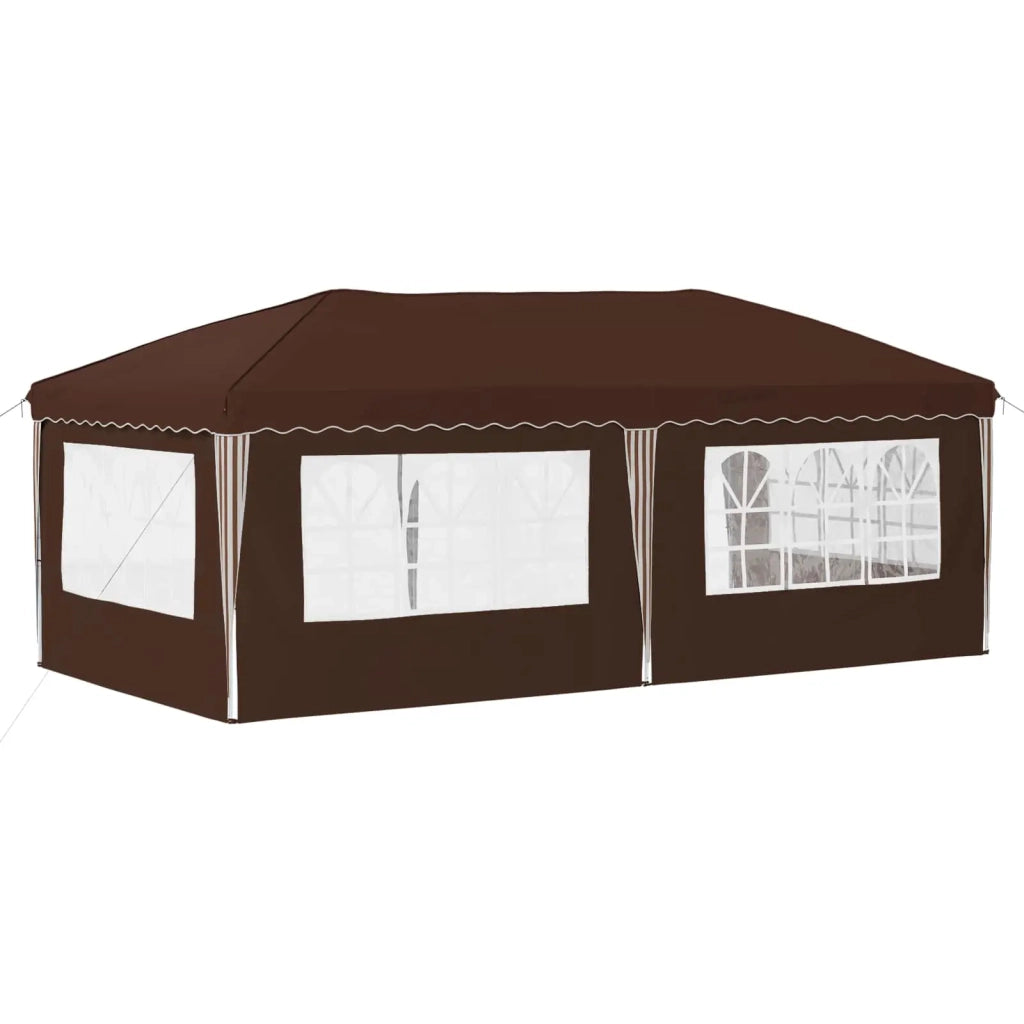 Tenda per feste a pop-up 575 x 289 x 245 cm Marrone 42019797