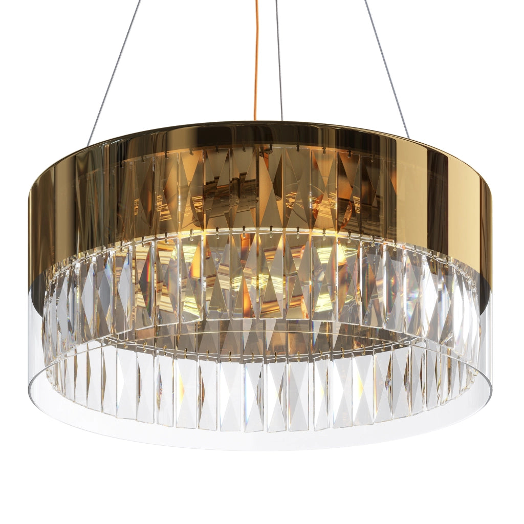 Maytoni Lampadario contemporaneo Wonderland 6 luci E14 oro acciaio vetro