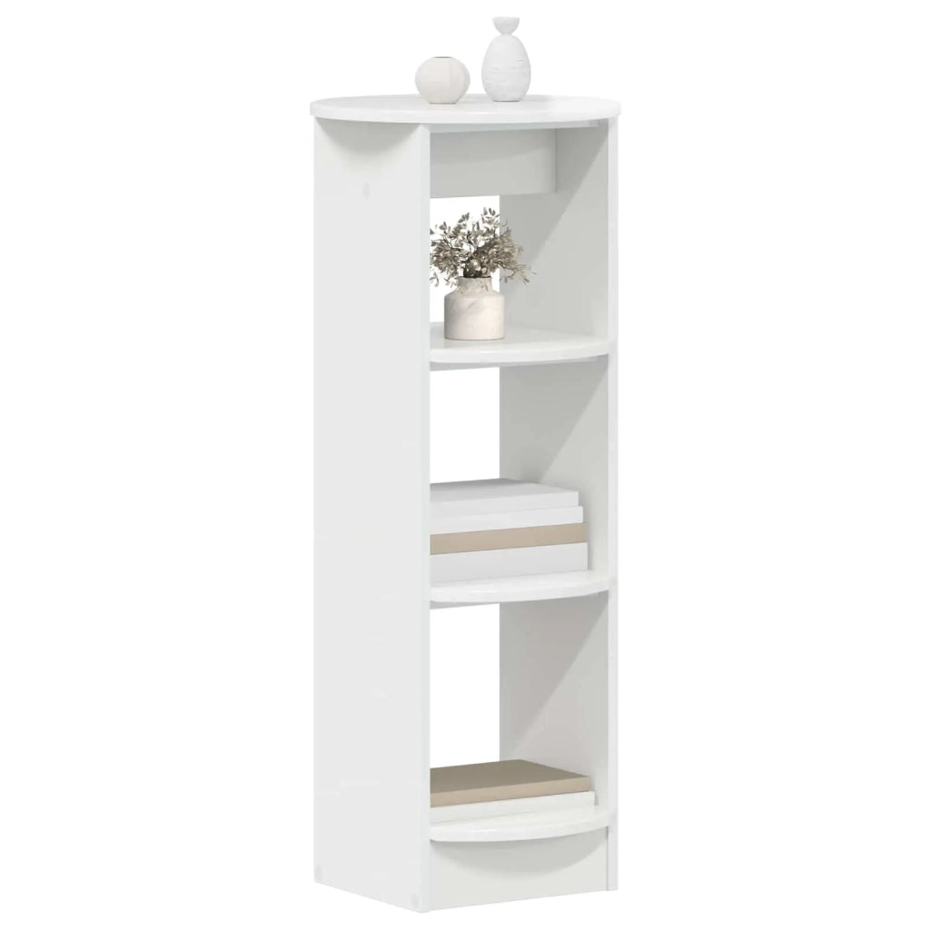 Mobile laterale Bianco Lucido 40 x 40 x 100 cm