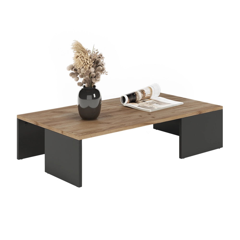 Vicco Tavolino Antracite/quercia dorata 90 x 21.4 cm
