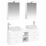 Set di mobili per il bagno 5 pcs Bianco 3406831