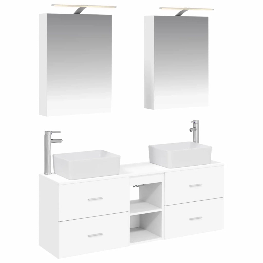Set di mobili per il bagno 5 pcs Bianco 3406831