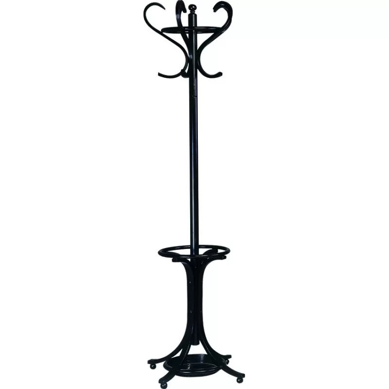 Appendi abiti shabby nero legno faggio  d.56 x h.197 - Mobili 2G