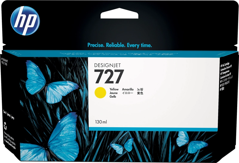 HP Cartuccia inchiostro giallo DesignJet 727, 130 ml