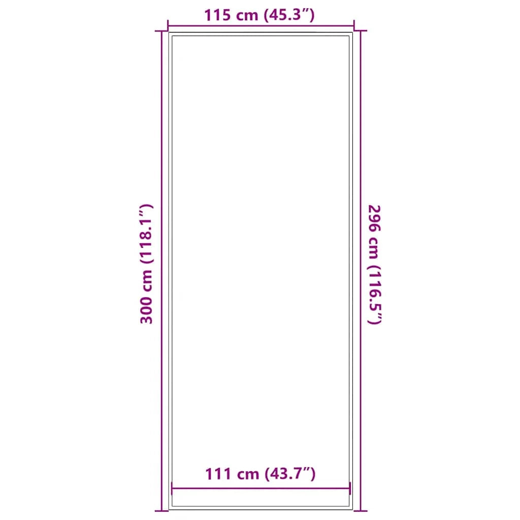 Zerbino antiscivolo marrone 115 x 300 cm resistente design contemporaneo ingresso marrone PP 02_0058177