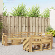 Set di divani da esterno 8 pcs Bianco 310 x 132,5 x 73 cm 3392039