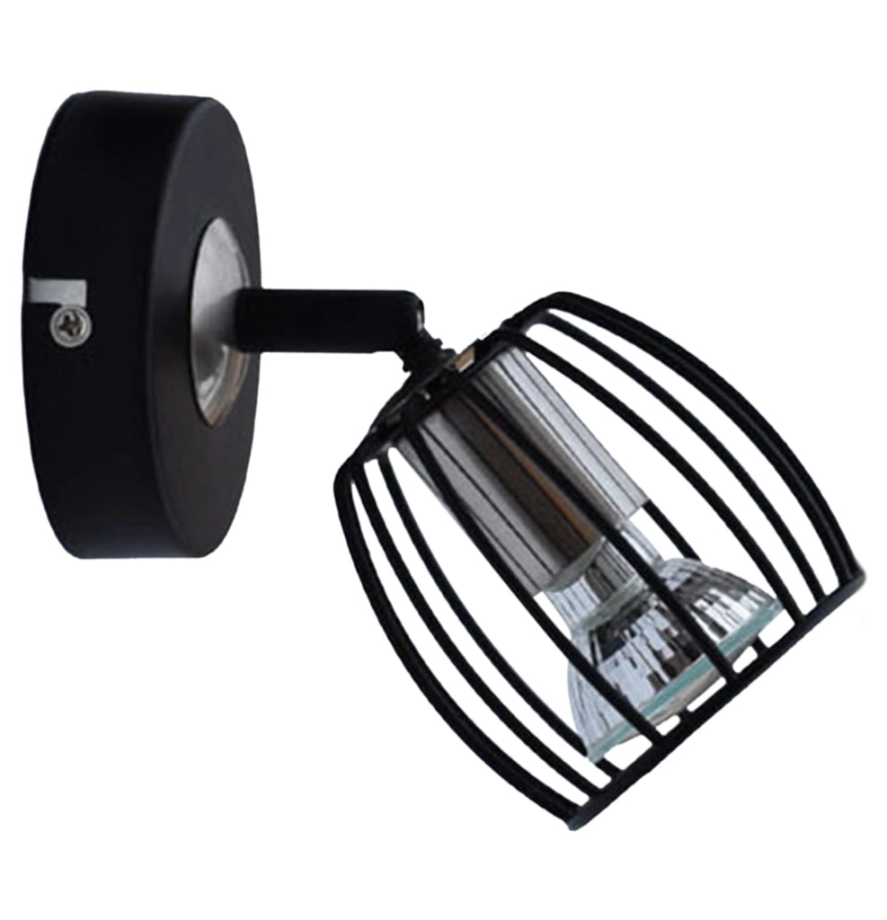 Applique Candellux ZONK 91-54319 nero GU10 1 luce in metallo