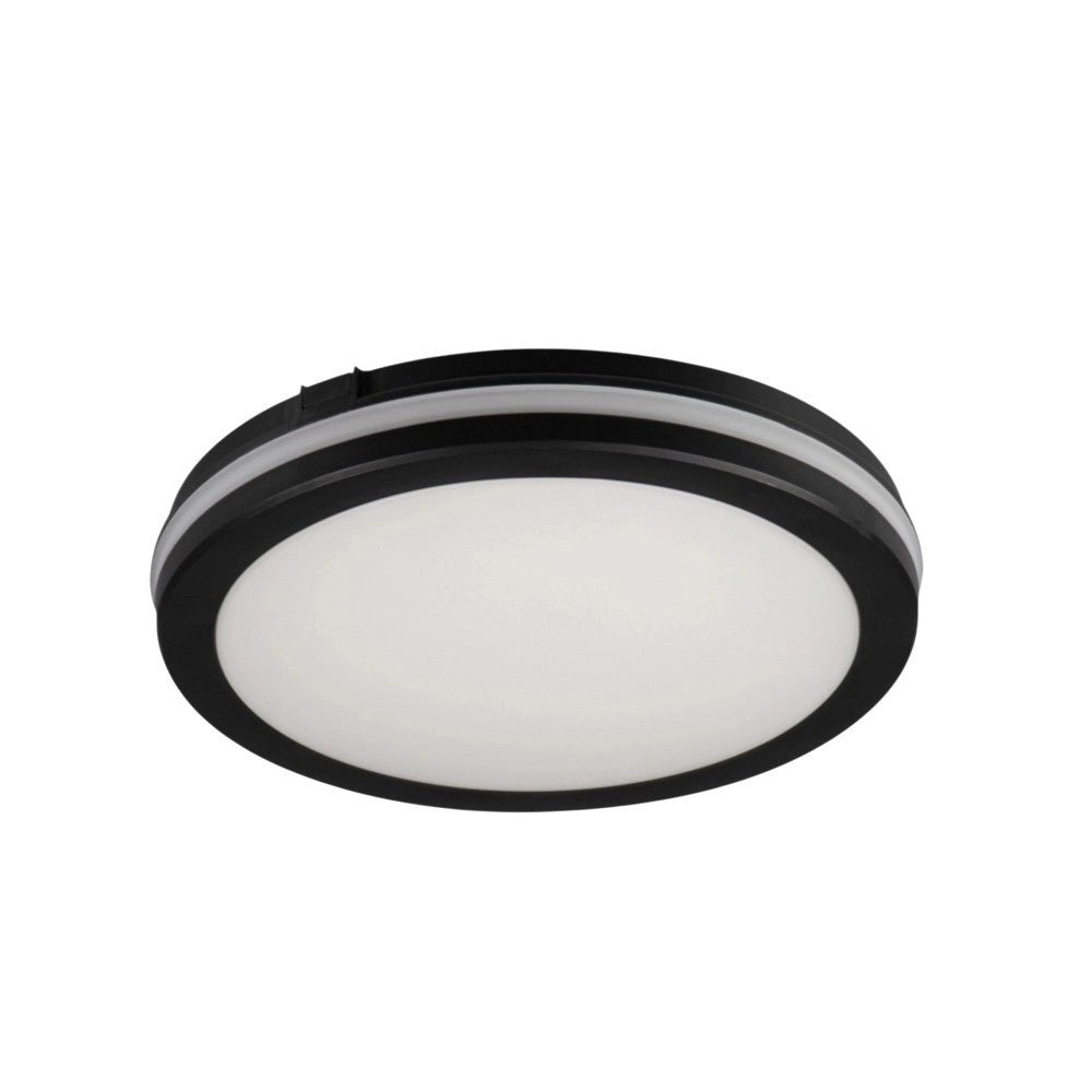 Trade Shop - Plafoniera Led 29w Tecnologia Cct Applique Interno Esterno Soffitto Parete Ip65 Ess-02-3c - Nero
