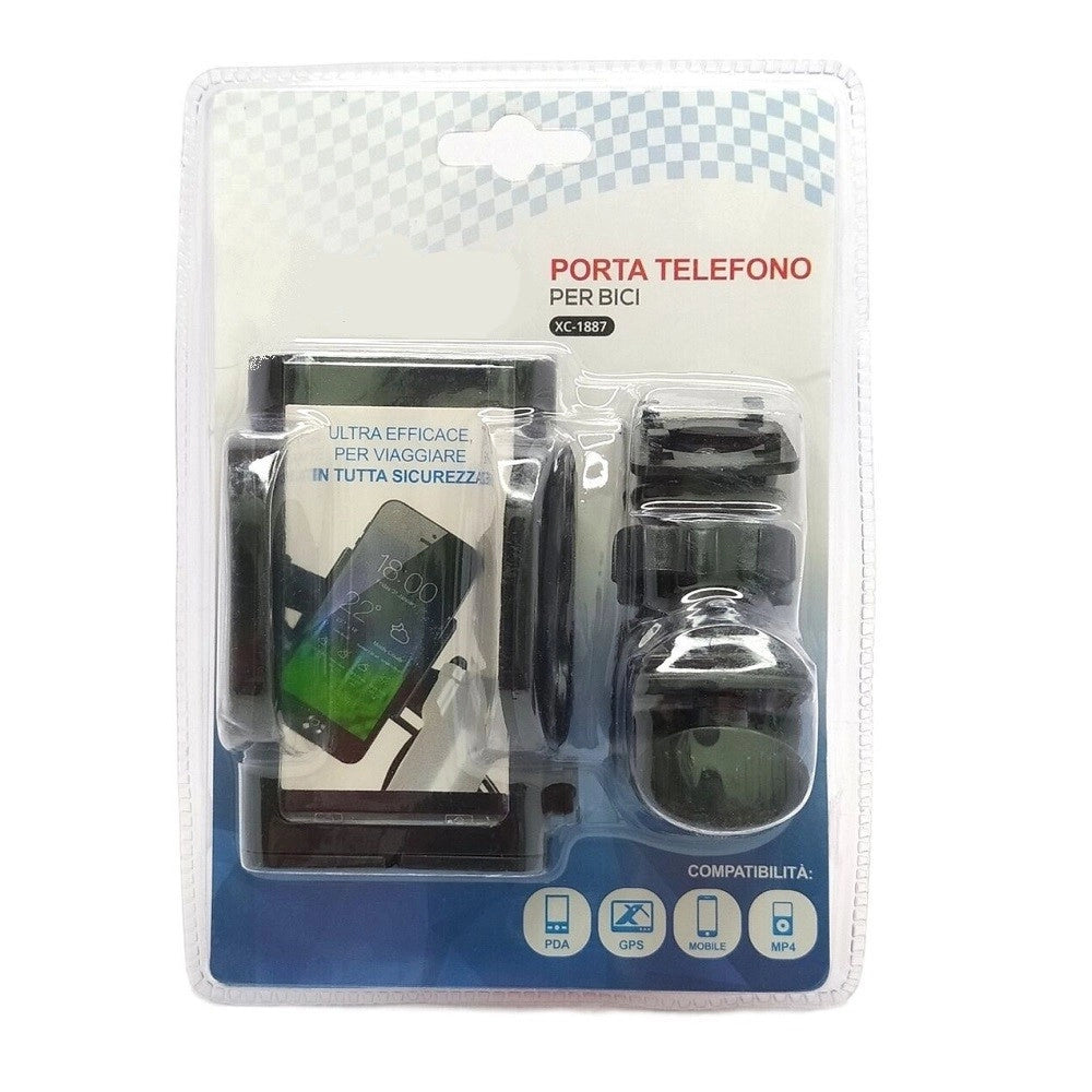 Trade Shop - Porta Telefono Cellulare Per Bicicletta Bici Universale Supporto Gps Pda Xc-1887 -
