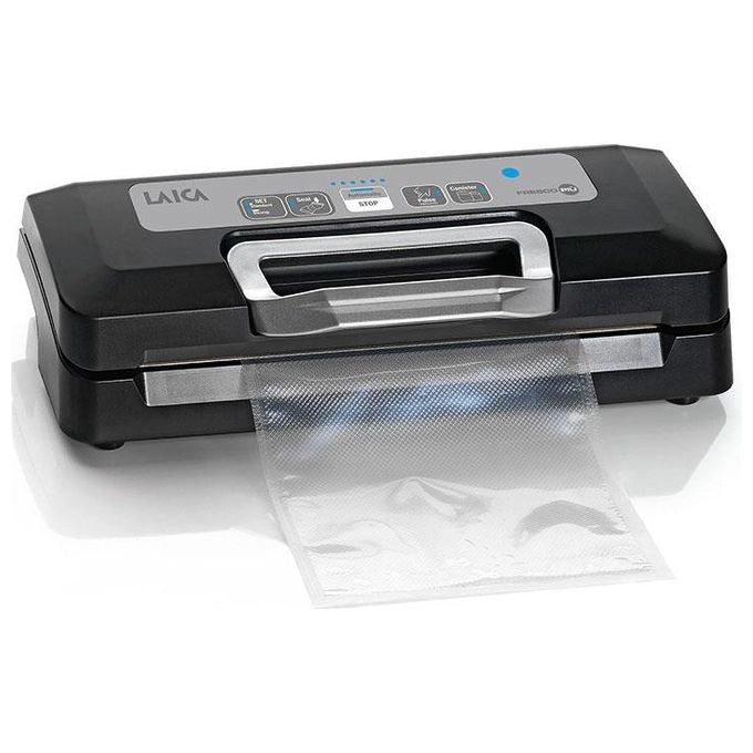 Laica VT3119 Macchina per Sottovuoto Automatica 110W 0.7 bar 12 l-min Sigillatura Standard e Strong colore Nero