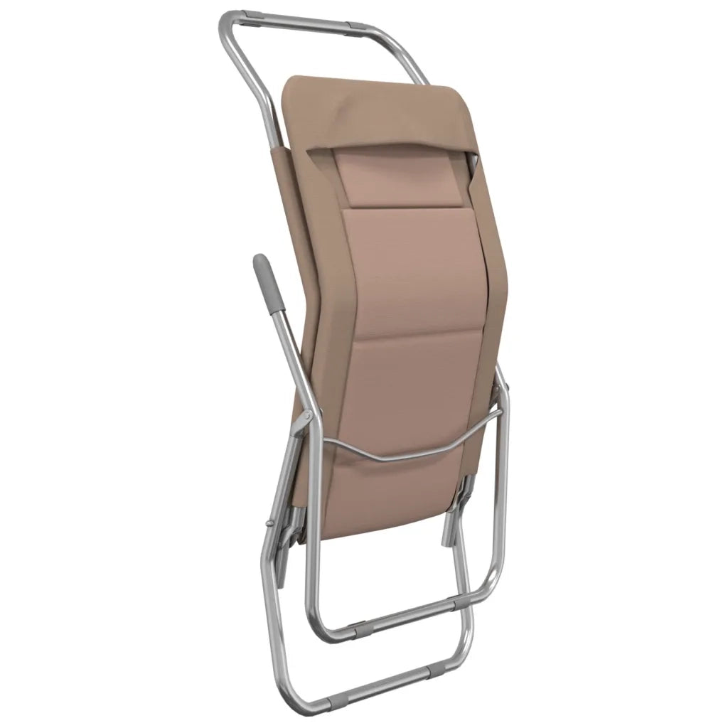 Sedie Pieghevoli 2pz Talpa Textilene Acciaio Verniciato Polvere 360174