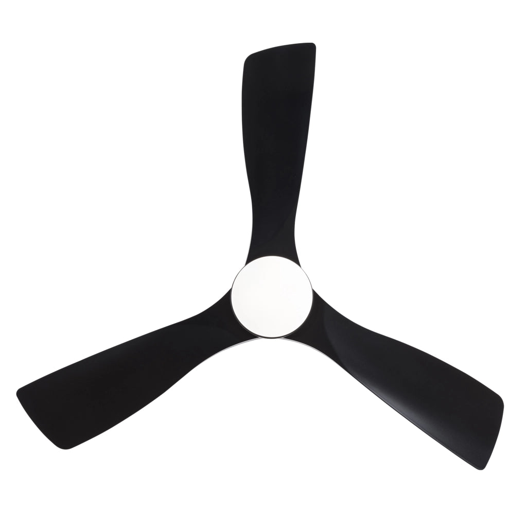 Ventilatore da soffitto 42 pollici con luce LED; telecomando e 3 pale ABS nere