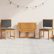 Set Bistro da Giardino 3 pcs Marrone Legno di Acacia Massello 3329112