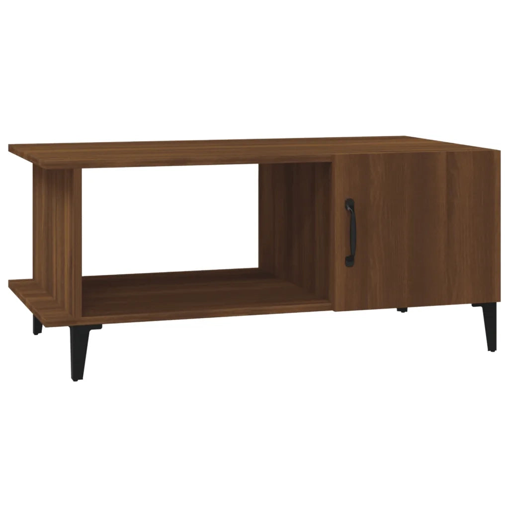 Tavolino da Salotto Rovere Marrone 90x50x40cm Legno Multistrato 817548