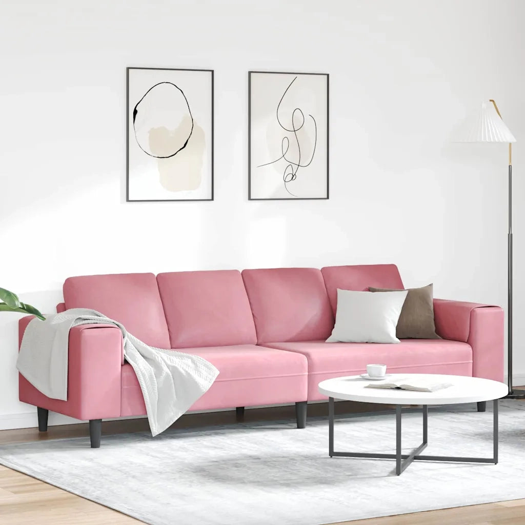 Set di divani Rosa Velluto