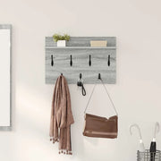 Appendiabiti a muro A parete Grigio Sonoma 60 x 40 x 12 cm 874432