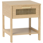 Comodino con cassetto ¨C zephmum ¨C MDF bianco 40x40x48 cm