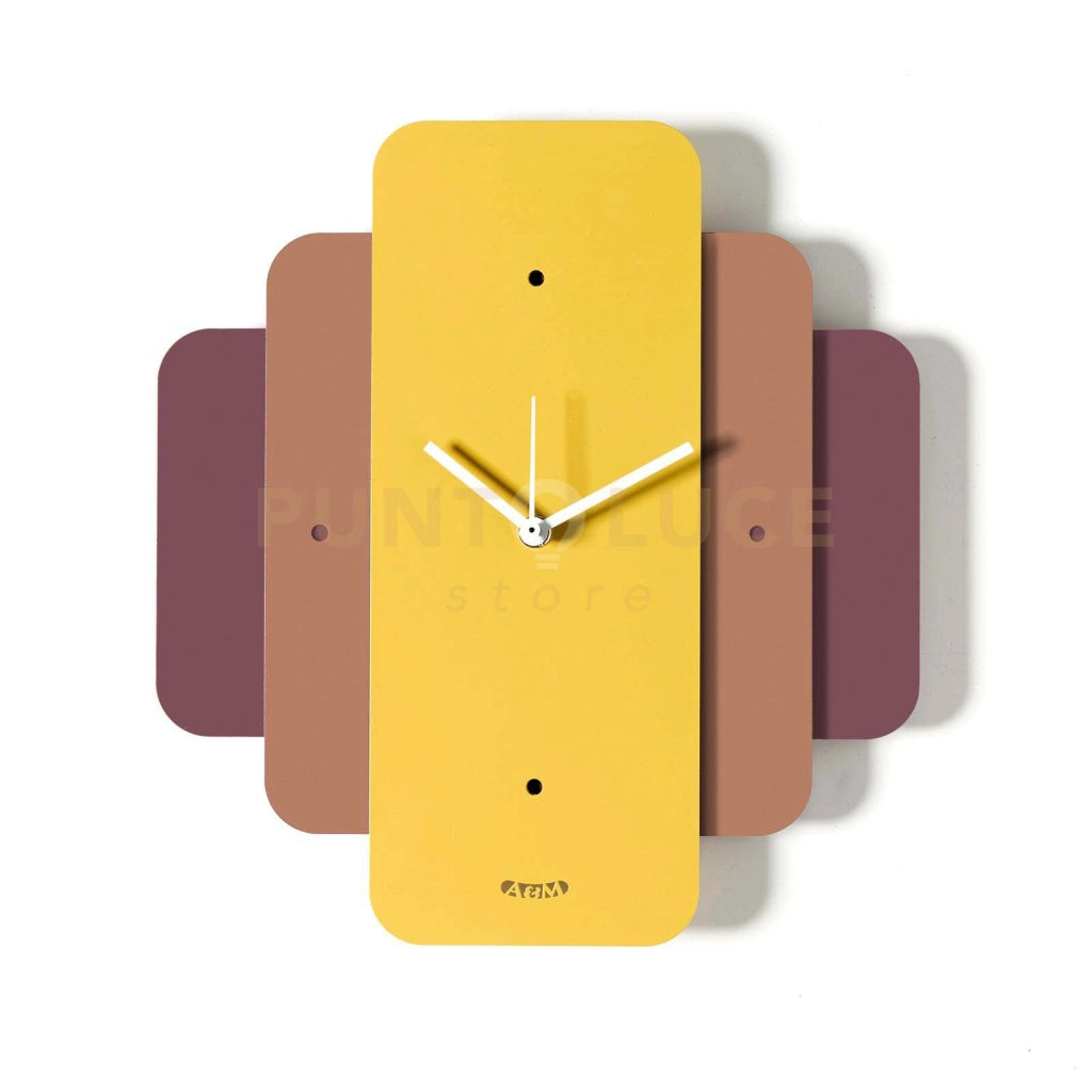 Orologio da parete Empire Viola ametista,mocha mousse,ocra